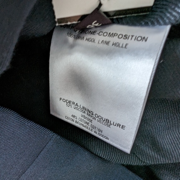 Stella McCartney Navy Wool Suit Blazer - Picture 3 of 4